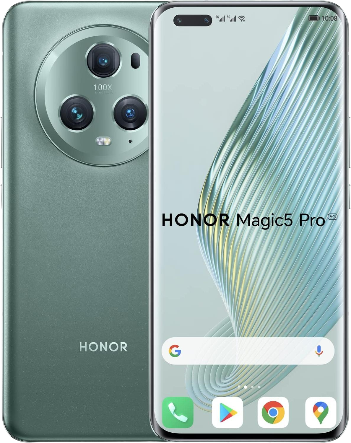 Cover A Libro Per Honor Magic 5 Pro – Custodia Portafoglio Con Portacarte – Design Gatto Viola